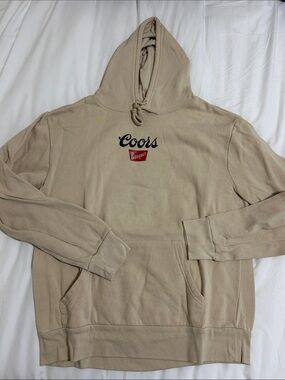 Coors Banquet Beige Pullover Hoodie for Men
